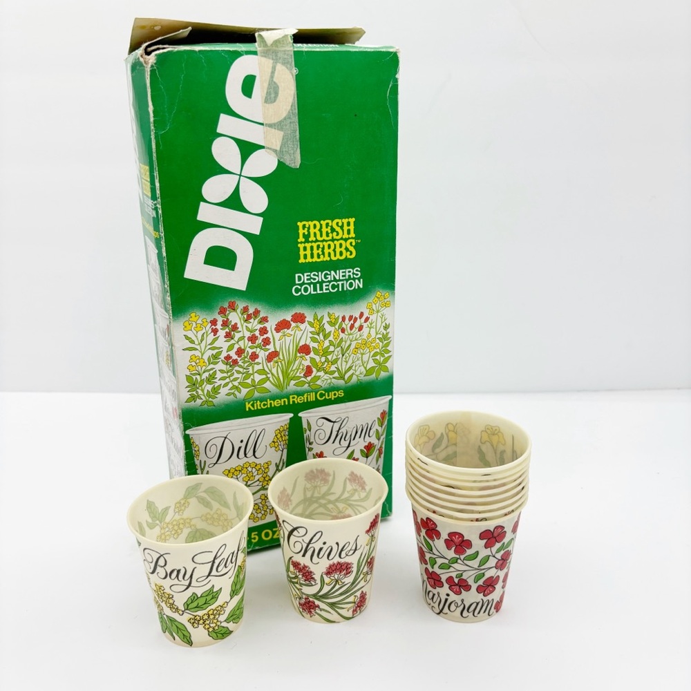 Vintage Dixie Herb Kitchen Refill Cups